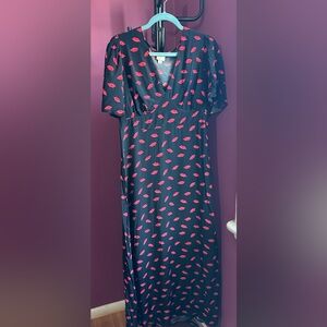 Women's A New Day Short Sleeve Maxi Sundress Size 10
